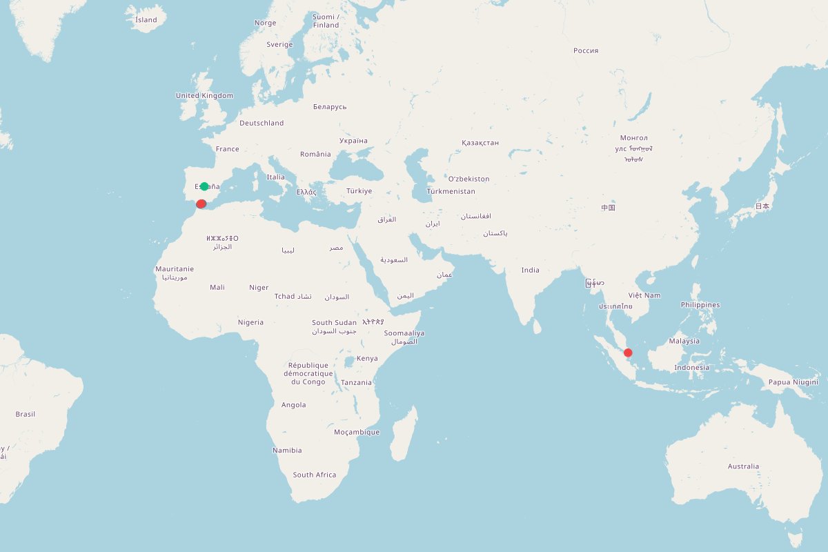 Travel map showing 19 places in Global Travel Picks by @holidazeclub: Marbella, Costa del Sol, Estepona