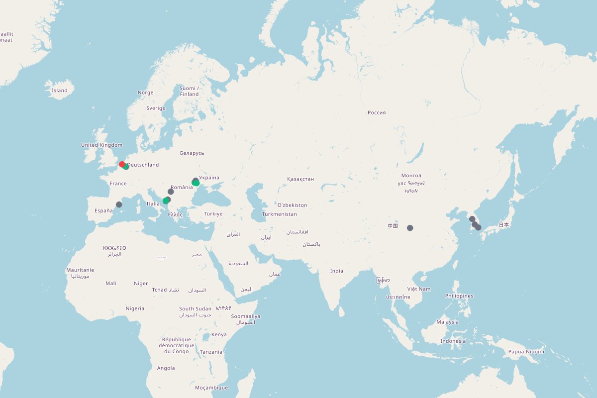 @xexuxus's Travel Map