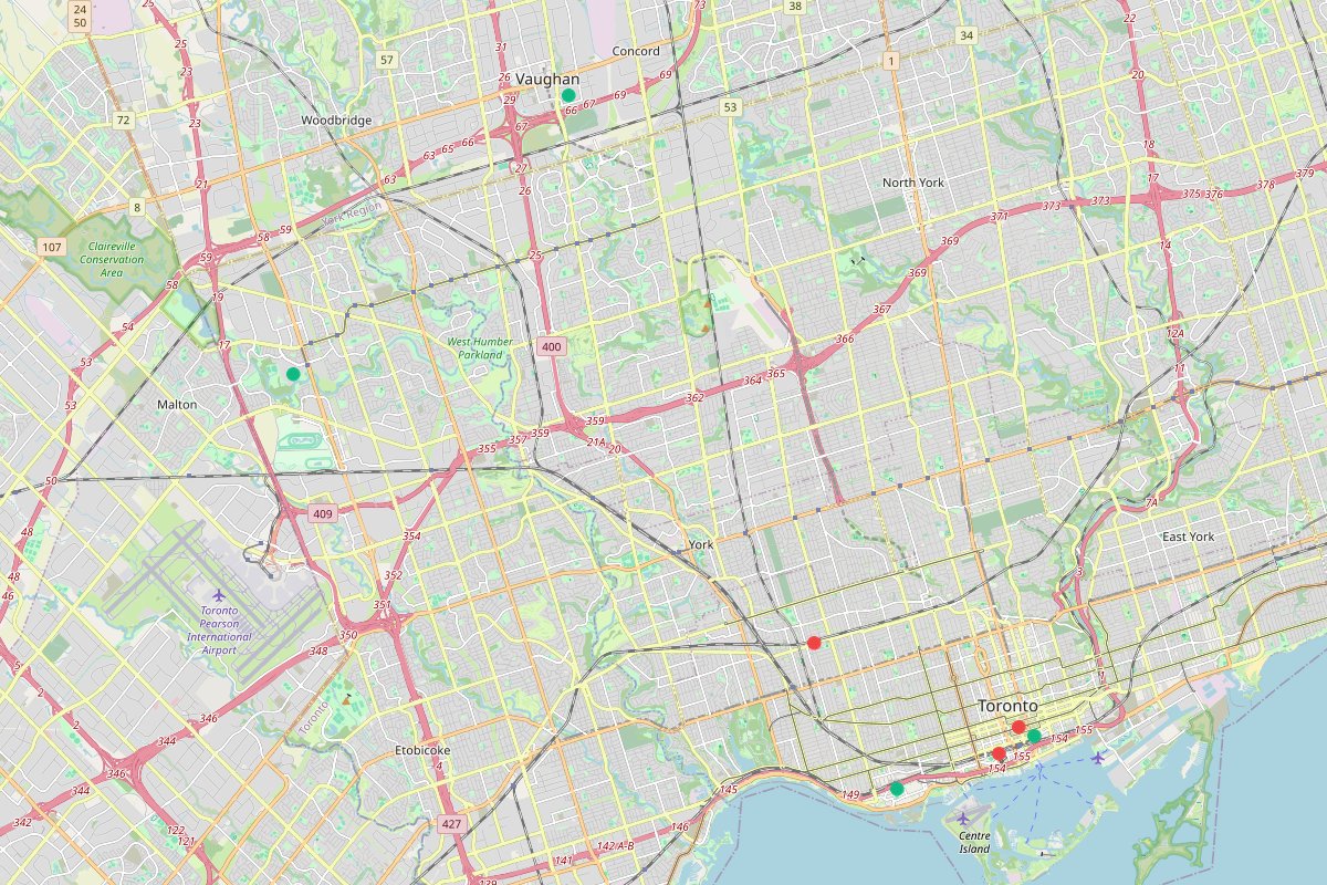 Travel map of Toronto dining and activities, featuring 8 places curated by @kryscarvalho23