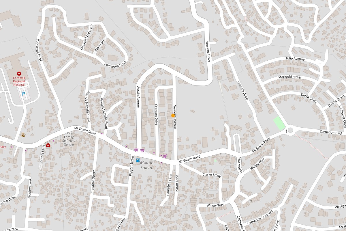 Travel map of shopping locations in Montego Bay, Jamaica, including Fairview, curated by @_.rendizzle.
